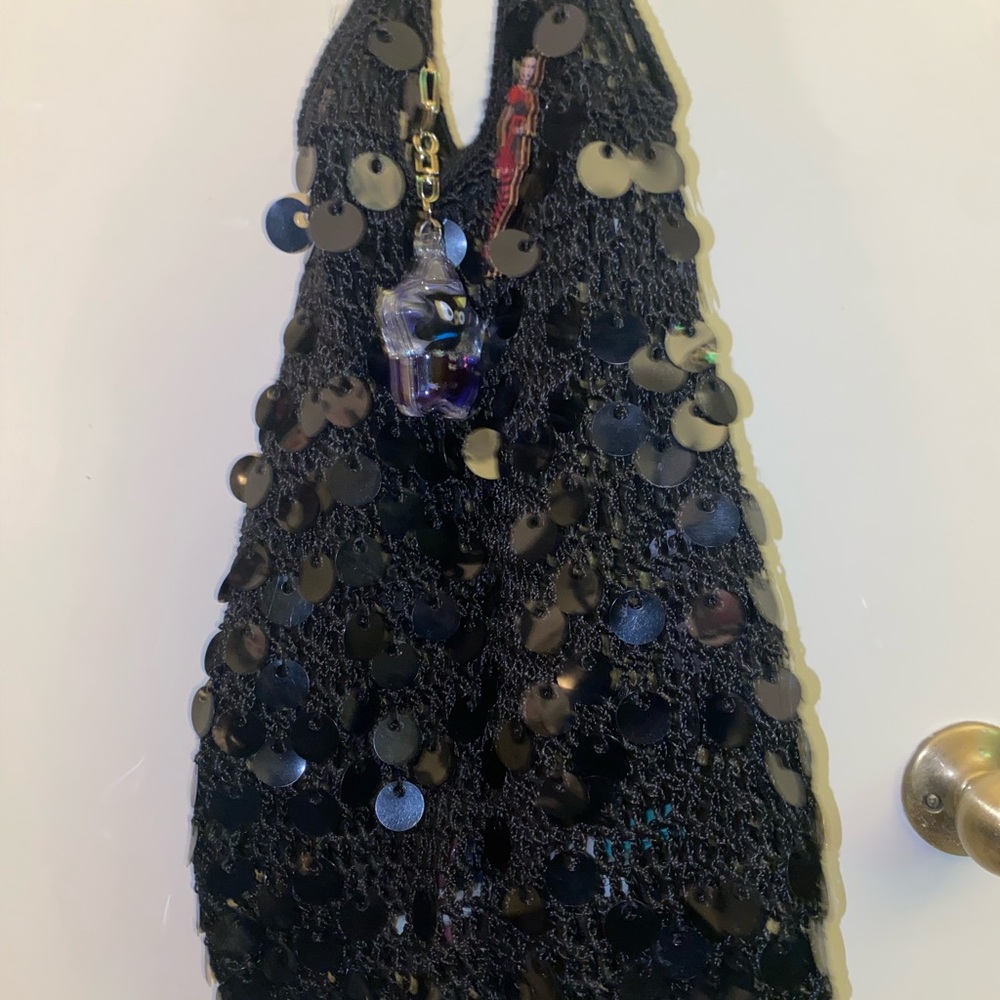 Y2K Black Sequins mermaid bag